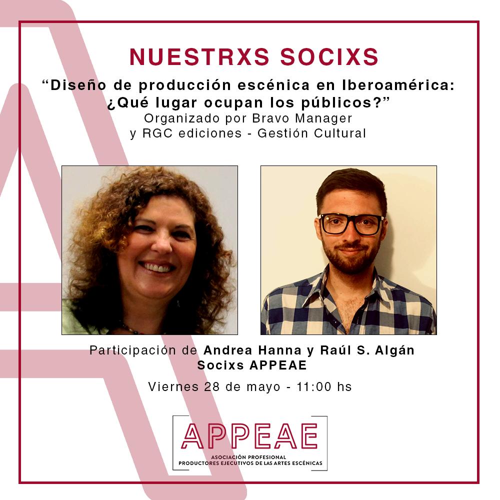 appeae_ar's tweet photo. Diseño de producción escénica en Iberoamérica: ¿Qué lugar ocupan los públicos? Acompañá a nuestrxs socixs @AndreaHanna6 y Raúl S. Algán en esta actividad de @BravoManager y @RGC_Ediciones: 
https://t.co/YPb5vMYZaU https://t.co/Fc7TJ5Df2B