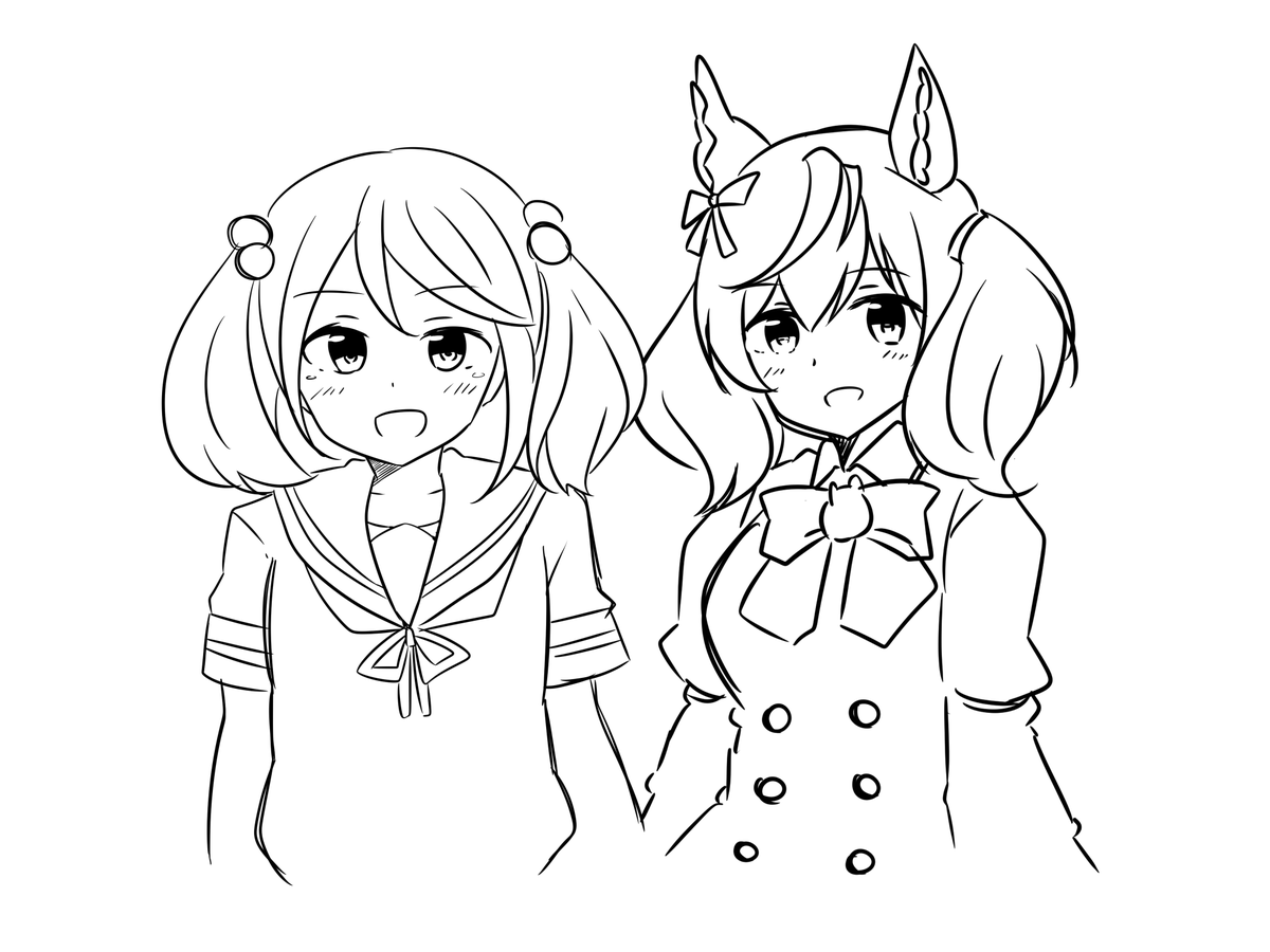 漣を久々に描いてる 