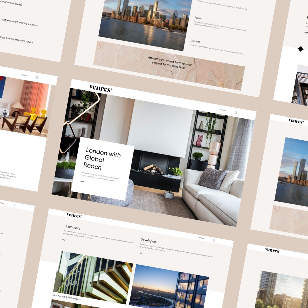 22Group's tweet photo. A recent slick property website we launched - Venres 🖥️ 

Take a look at their website: https://t.co/MwiRqUVwa0

Get in touch➡️ : https://t.co/nVkuGVfnkc

#webdesign #websitedevelopment #digitalagency #manchesterwebdesign  #branding #ux #design https://t.co/KeA9EDTtGJ