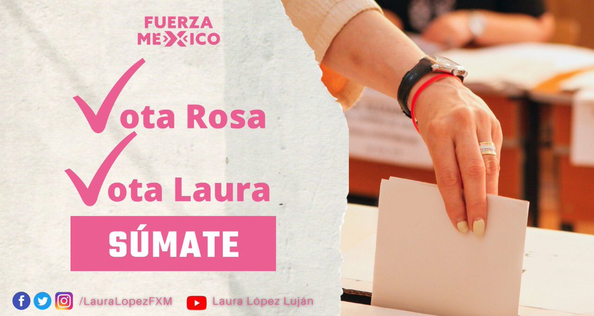 LauraLopezFXM's tweet photo. ¡Tú haces la diferencia! Este 6 de Junio vota por el cambio verdadero.  #FuerzaXMéxico #FuerzaLaura #VotoRosa

#FuerzaLaura #DeCorazónA💗 #FuerzaMichoacán #FuerzaXMéxico https://t.co/Jtqdho953v