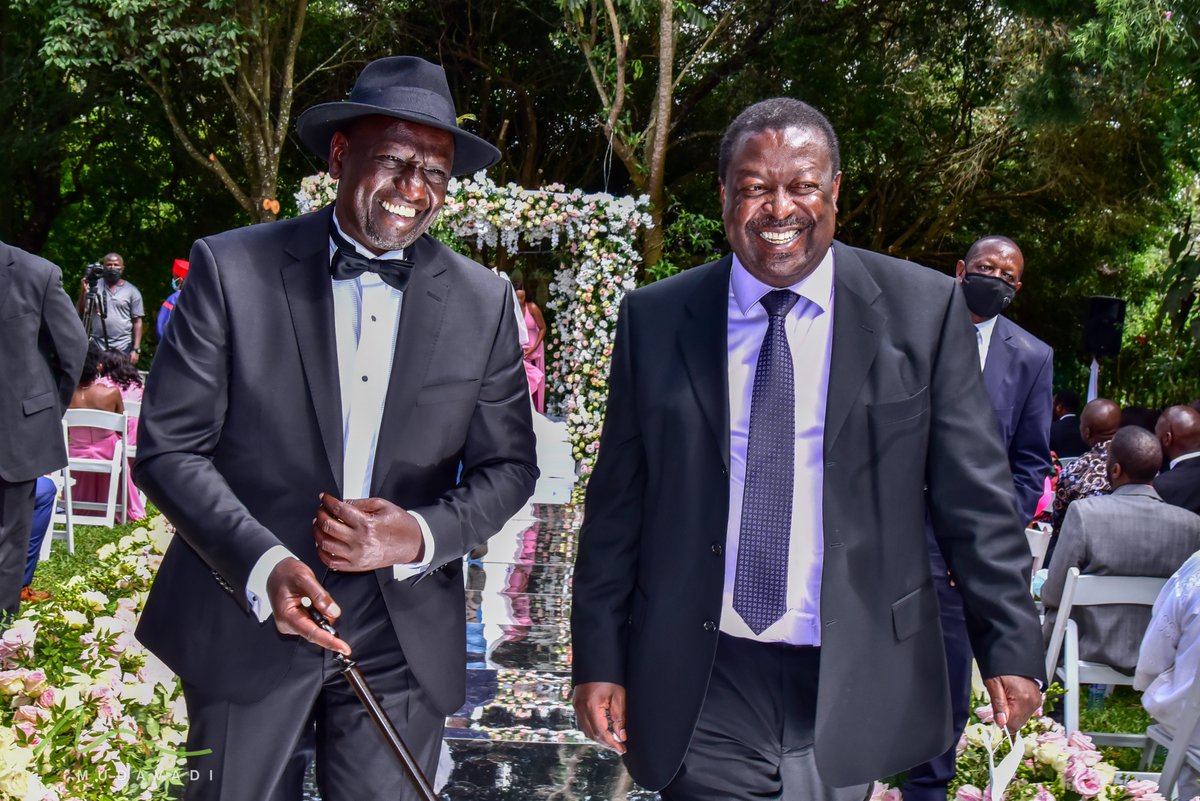 MusaliaMudavadi's tweet image. I am honoured to be among the distinguished guests who attended the celebration of Deputy President @WilliamsRuto's daughter June Ruto and her fiancé Alexander Ezenagu as they exchanged vows today. Indeed, family ties are key in building societal values.