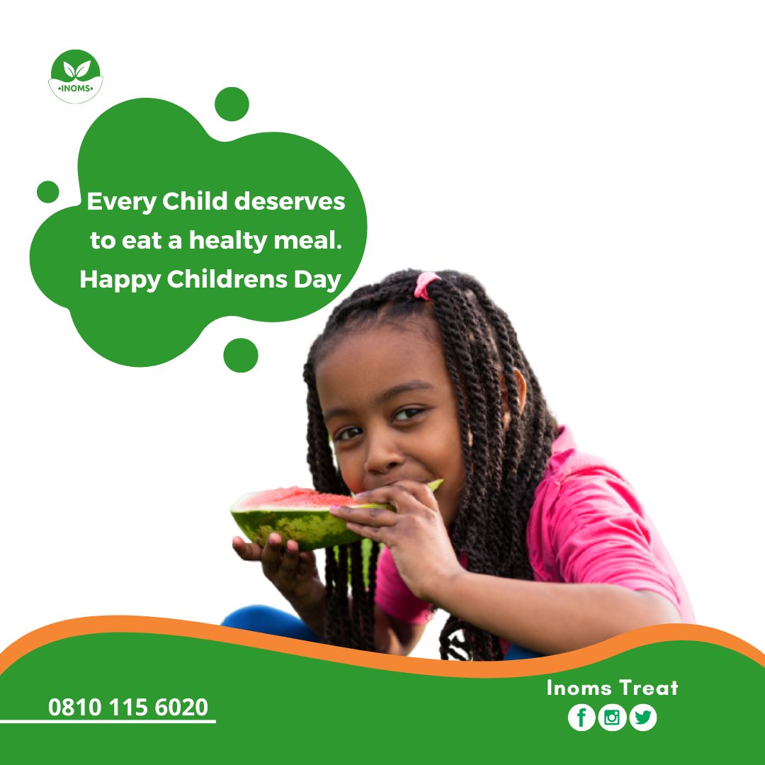 InomsTreat's tweet photo. Every Child out there deserves a healthy meal.

This way we can raise a healthier society.

Happy #ChildrensDay to all the Children all over the World.

Healthy Regards!

❤️❤️
#InomsTreat
#HealthyTreats https://t.co/uILGm2jhHk