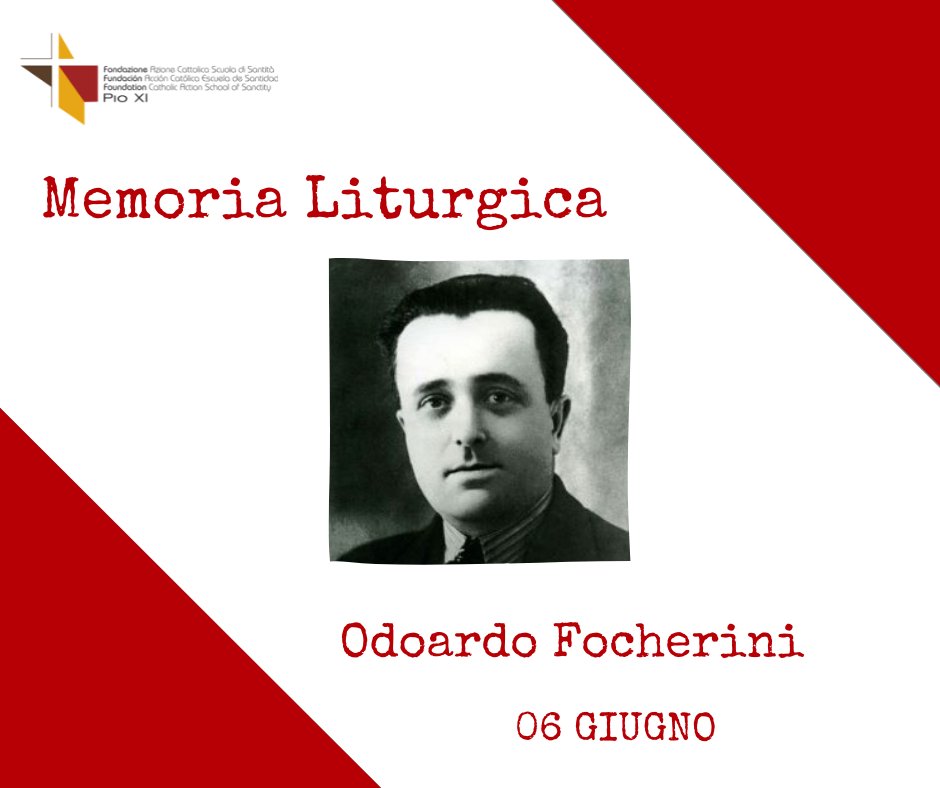 #06giugno #MemoriaLiturgica #Beato #OdoardoFocherini #Martire #ACscuoladisantita #TestimoniAC «Dichiaro di morire nella più pura fede cattolica apostolica romana ...,offrendo la mia vita in olocausto per la mia Diocesi, per l'AC,per il Papa e per il ritorno della pace nel mondo.»