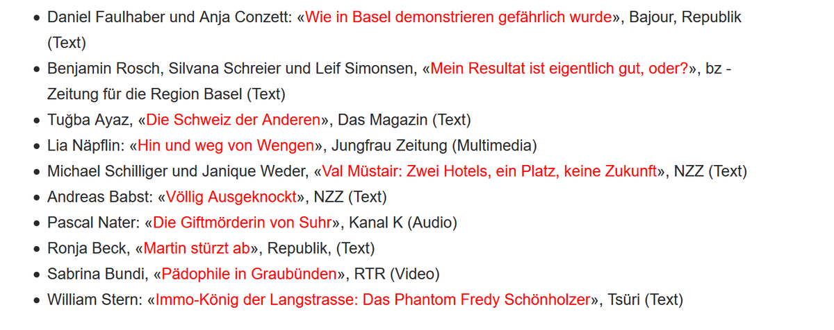 Die Shortlist ist da!

Diese Beiträge sind für den Reporter:innen-Preis 2021 nominiert.

reporter-forum.ch/reporterpreis-…