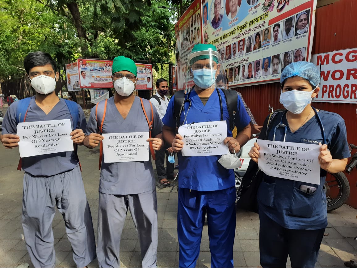 #NoAcademicsWhyFees???
<a href="/CMOMaharashtra/">CMO Maharashtra</a> <a href="/AjitPawarSpeaks/">Ajit Pawar</a> <a href="/rajeshtope11/">Rajesh Tope</a> <a href="/AmitV_Deshmukh/">Amit V. Deshmukh</a> <a href="/sionmard/">Sion MARD 2021</a> <a href="/NairMARD/">Nair MARD</a> <a href="/CentralMARD_MH/">Dr.Dnyaneshwar Dhobale</a> <a href="/CentralMard/">CentralMARDOfficial</a> <a href="/AUThackeray/">Aaditya Thackeray</a> <a href="/RajThackeray/">Raj Thackeray</a> <a href="/supriya_sule/">Supriya Sule</a> <a href="/PawarSpeaks/">Sharad Pawar</a>