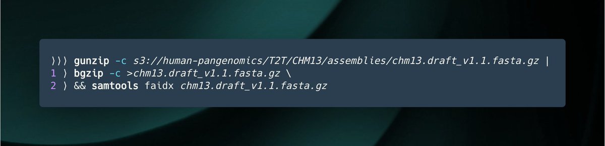 Huge milestone, almost exactly 20 years after the initial draft was published! 🥳
Here’s how to download the reference from S3 &amp; index it in one step with PetaLink Cloud: