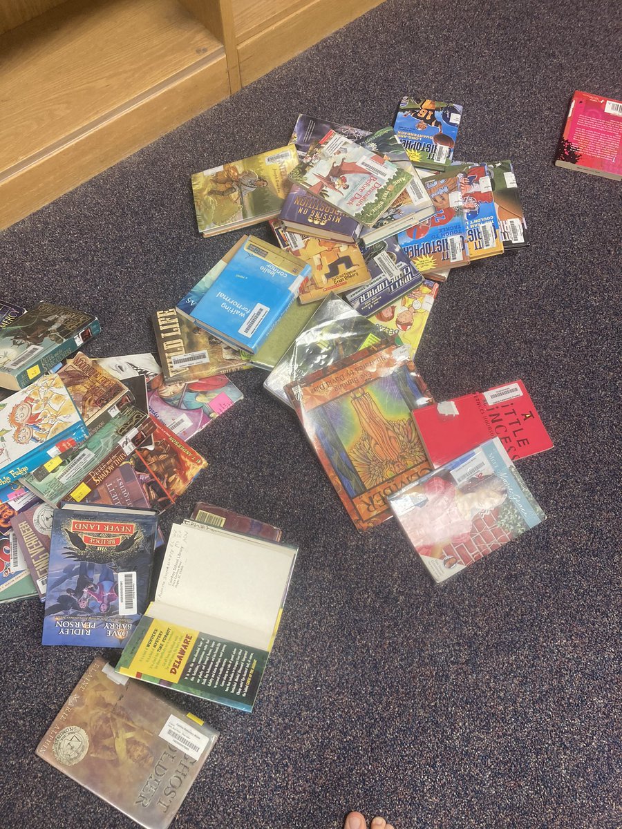 It has begun. #adventuresinweeding #tlchat #schoollibrarylife