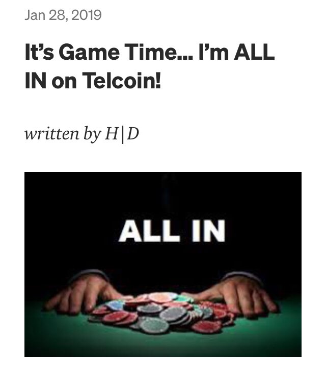 invest_in_hd's tweet photo. I didn’t write/go ALL IN on #Telcoin on accident. They’re changing the game at the right pace.
#Thirty $TEL #SendMoneySmarter #noitisiuqca https://t.co/KL1nGv8lDt