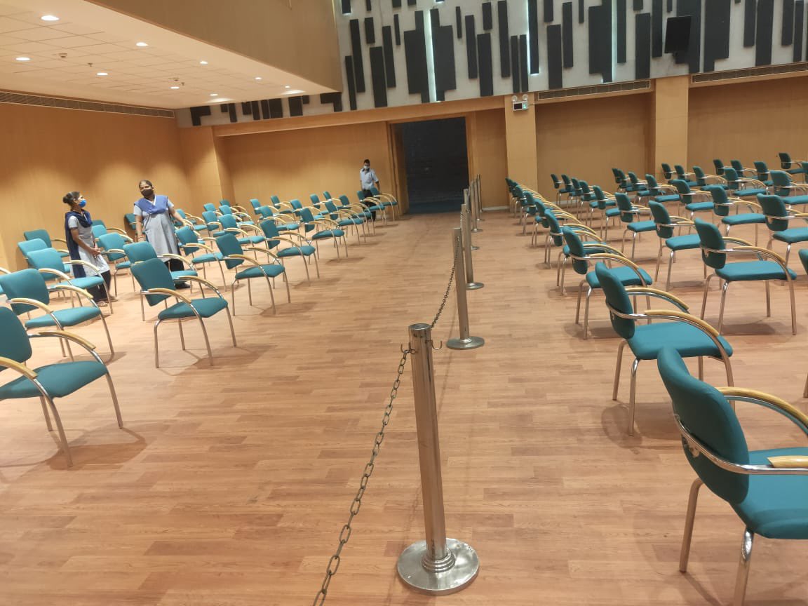 All set for vaccination camp on campus tomorrow. 500 faculty, their family members and students will get in one day.  Thousands are planned over the next weeks.  Getting vaccinated is most important