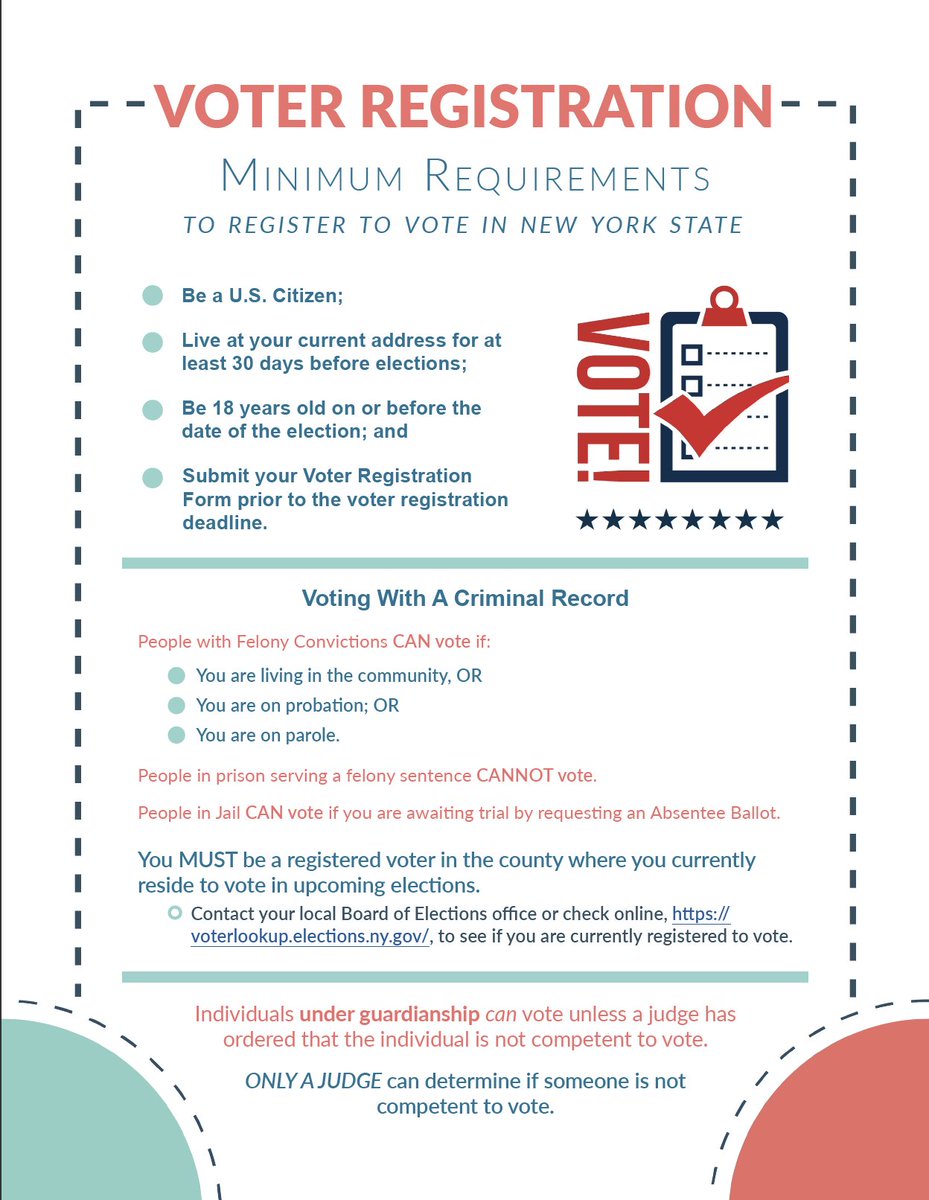 Disability Rights NY on Twitter "Not registered to vote? You have