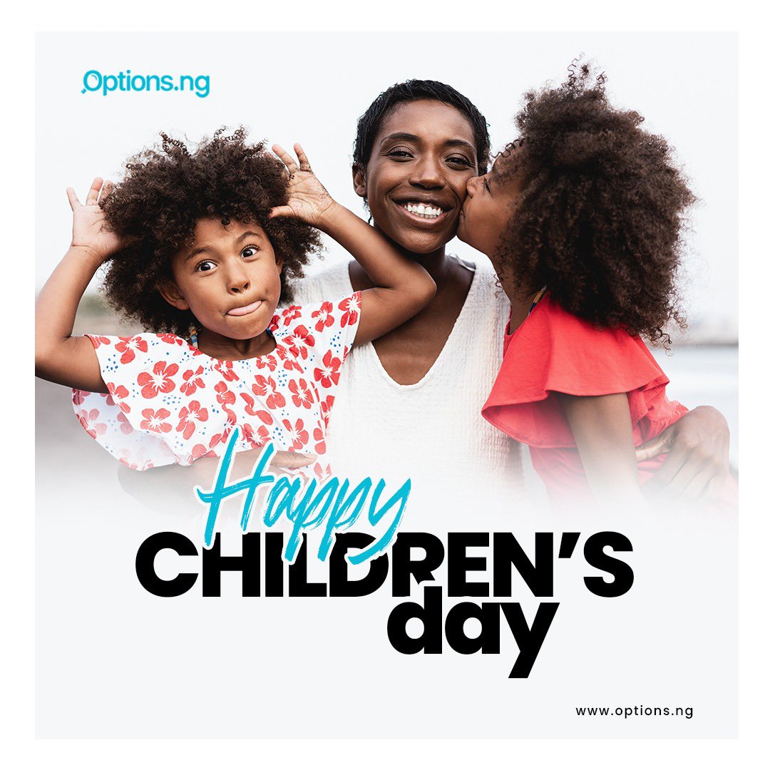 What is your best childhood memory? Mine is definitely sitting at home watching cartoons and doing nothing without the fear of going hungry? 

A very happy children’s day to all the kids in the world. Spend this day with unlimited fun!

Love,
Options.ng