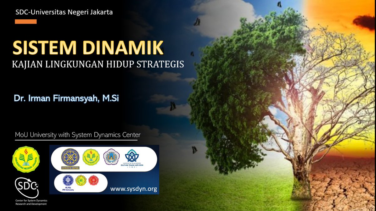 irmanf's tweet photo. Keynote Speaker Webinar
Dies Natalis UNJ 57th
System Dynamics Integration in Strategic Environmental Studies.
State University of Jakarta (UNJ)
Jakarta, May 27, 2021
Jakarta, 27 Mei 2021
#DiesNatalis57 #UNJ #SDC #SystemDynamicsCenter #SystemsThinking #SystemDynamics https://t.co/mYtXVinh0A