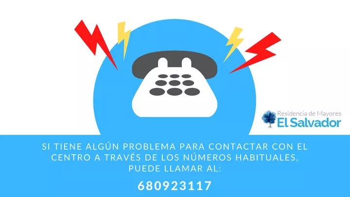 SI TIENE ALGÚN PROBLEMA PARA CONTACTAR CON EL CENTRO A TRAVÉS DE LOS NÚMEROS HABITUALES, PUEDE LLAMAR AL: 680923117