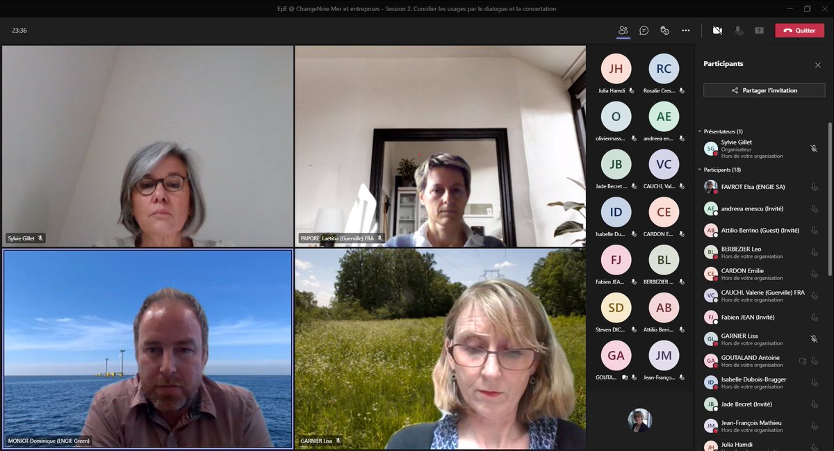 ElsaMonier's tweet photo. C'est maintenant ! Partage d'expériences sur la conciliation des usages par le dialogue et la concertation
#ocean  @ENGIEgroup @epe_asso 
https://t.co/E78IqbmKbl https://t.co/2DRsbfRyLc