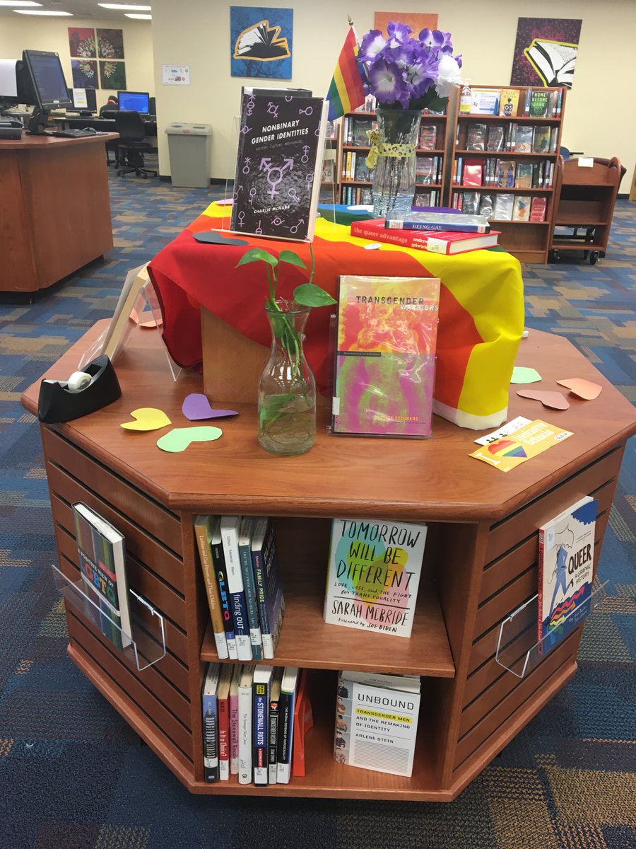 CCBCLibrary's tweet image. Getting ready for Pride at the library!