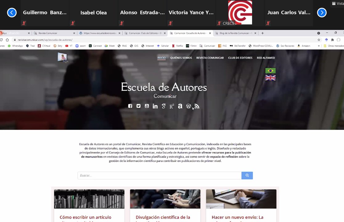 vyancelibrarian's tweet photo. El último día #CRECS21
@aguaded explica las buenas practicas editoriales de @Rev_Comunicar , la importancia de cuidar a los autores y revisores.
Ponencia: La formación autoral como estrategia para publicar en revistas científicas de alto impacto.
#CRECS2021 #CRECS21 https://t.co/UniYgsEeUg