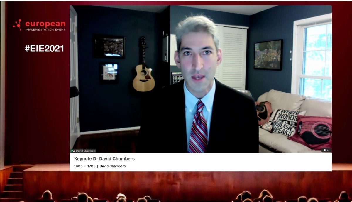 From "Why does this not work?" to "How can we make this work best?" Great keynote by @NCIDAChambers on future direction of #impsci research at the #EIE2021