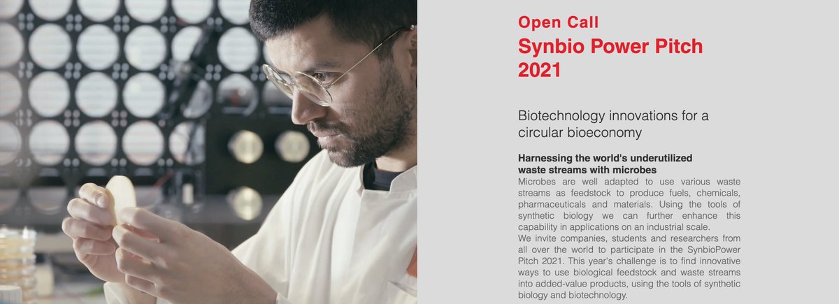 Vertical (@verticalvc) on Twitter photo #SynBio Power Pitch by <a href="/SynbioFi/">Synbio Powerhouse Finland</a> is a Global Platform to share your ideas to investors and industry!
👉 Pre-selected teams will be mentored and the winning idea is awarded 5000€! Finals are held at <a href="/SlushHQ/">Slush</a> 2021 side event.
Submit the form by June 10th: synbio.fi/synbio-power-p… #SynBio Power Pitch by <a href="/SynbioFi/">Synbio Powerhouse Finland</a> is a Global Platform to share your ideas to investors and industry!
👉 Pre-selected teams will be mentored and the winning idea is awarded 5000€! Finals are held at <a href="/SlushHQ/">Slush</a> 2021 side event.
Submit the form by June 10th: synbio.fi/synbio-power-p…