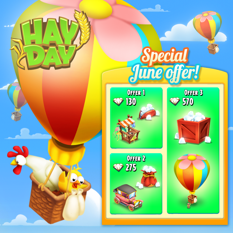 hayday's tweet photo. We have added new time-limited diamond packages to the shop! π€© Each one come with a special exclusive decoration!! What better opportunity than now to stock up on diamonds! But be quick, these packages are only available for a short amount of time! β° #HayDay #DiamondPacks https://t.co/IpQvLfYY47