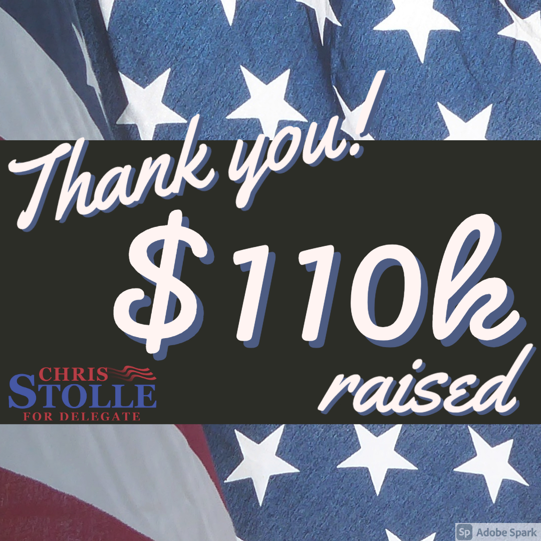 Thank you for the outpour of support! Today, we report $110k raised in under two months. With your generous support, we are tracking to win back #VA83.