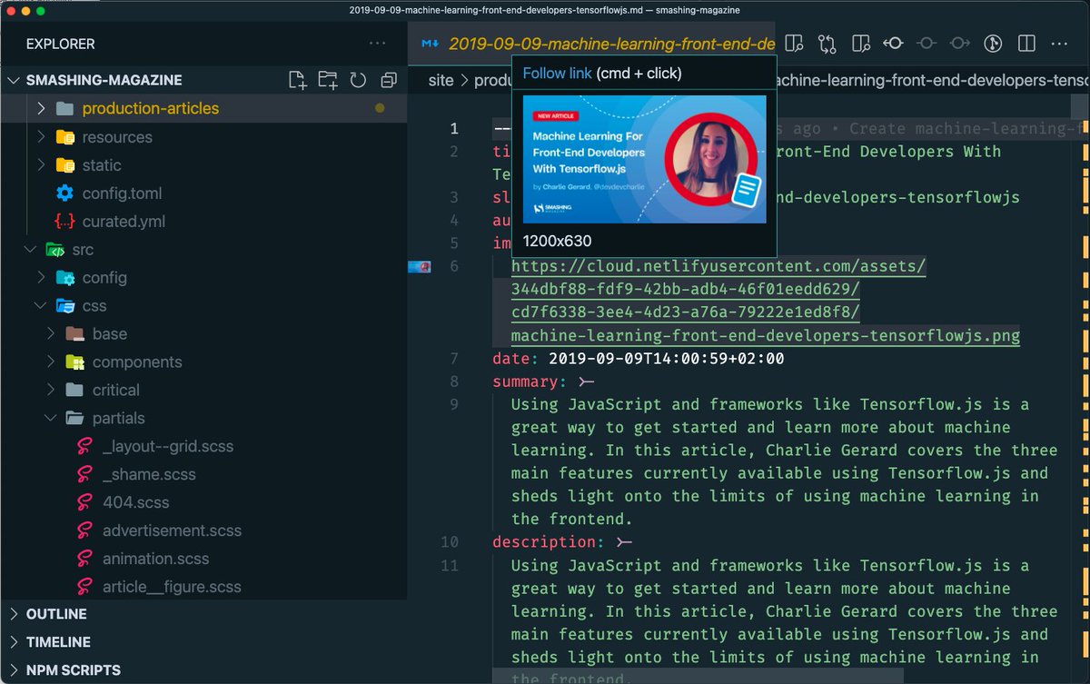 smashingmag's tweet image. ✨ New: Useful Visual Studio Code Extensions For Front-End Developers.

– auto log messages
– auto code formatting
– file utils
– file labels
– Vue/React code snippets
– highlight brackets/tags
– highlight indents/workspaces
– onboarding
– remote SSH

smashingmagazine.com/2021/05/useful…