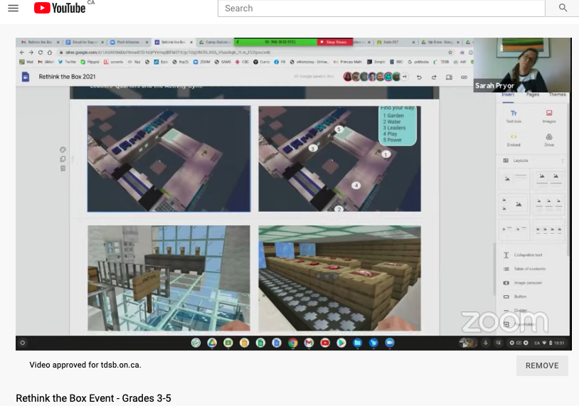 ZeliaMCT's tweet photo. Students pitch their designs; they are so well organized, detailed and innovative! So much creativity 🚀 @madamepryor @mrdavidhoang
#aweSTEM 🚀
#RethinkTheBox21 #RethinkTheBox
@tdsb @tdsbvs
@raycmercer @s_m077 @CanadaGrant https://t.co/WH0tHG4RxN
