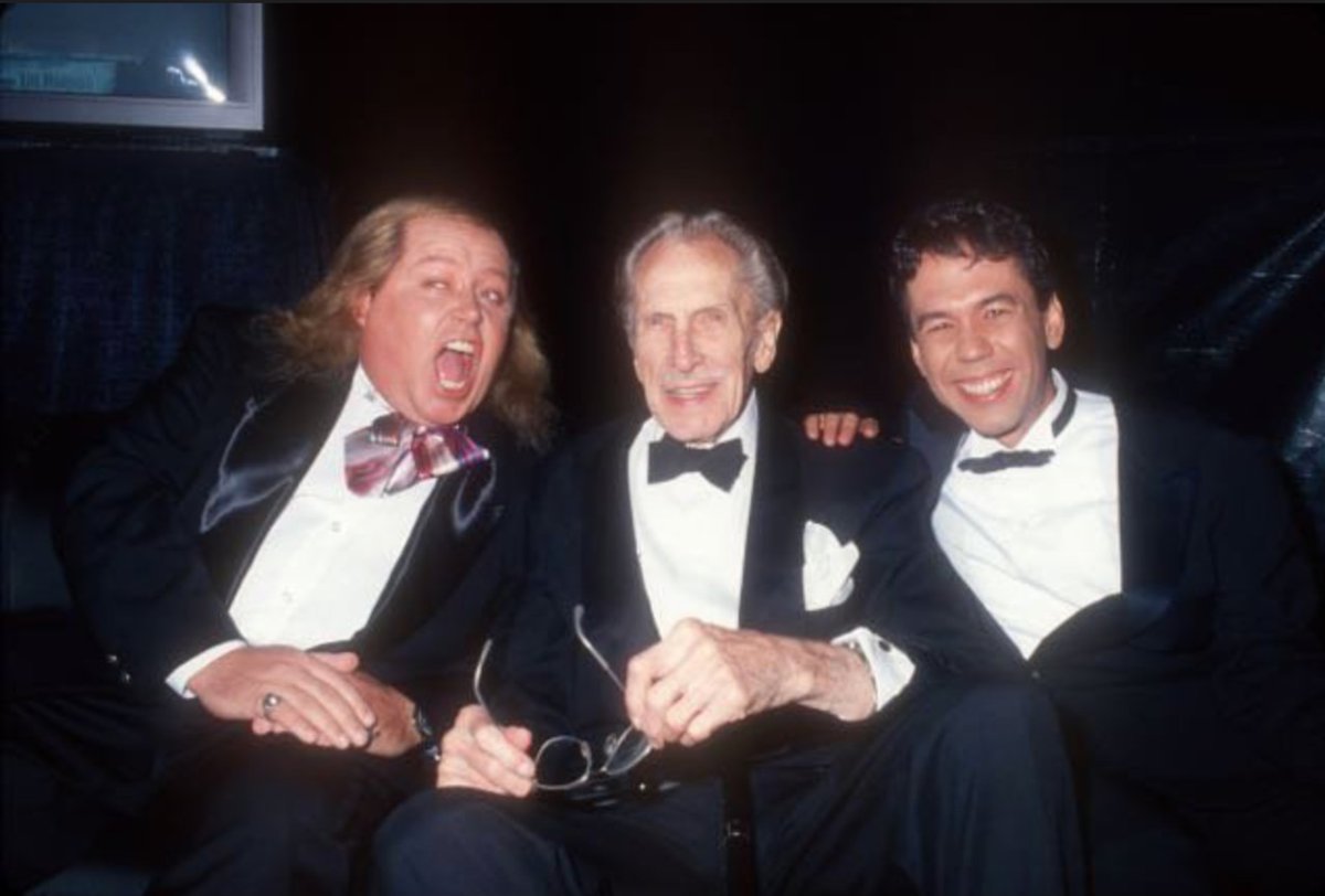 With @SamKinison and Vincent Price. Happy Birthday @MasterofMenace