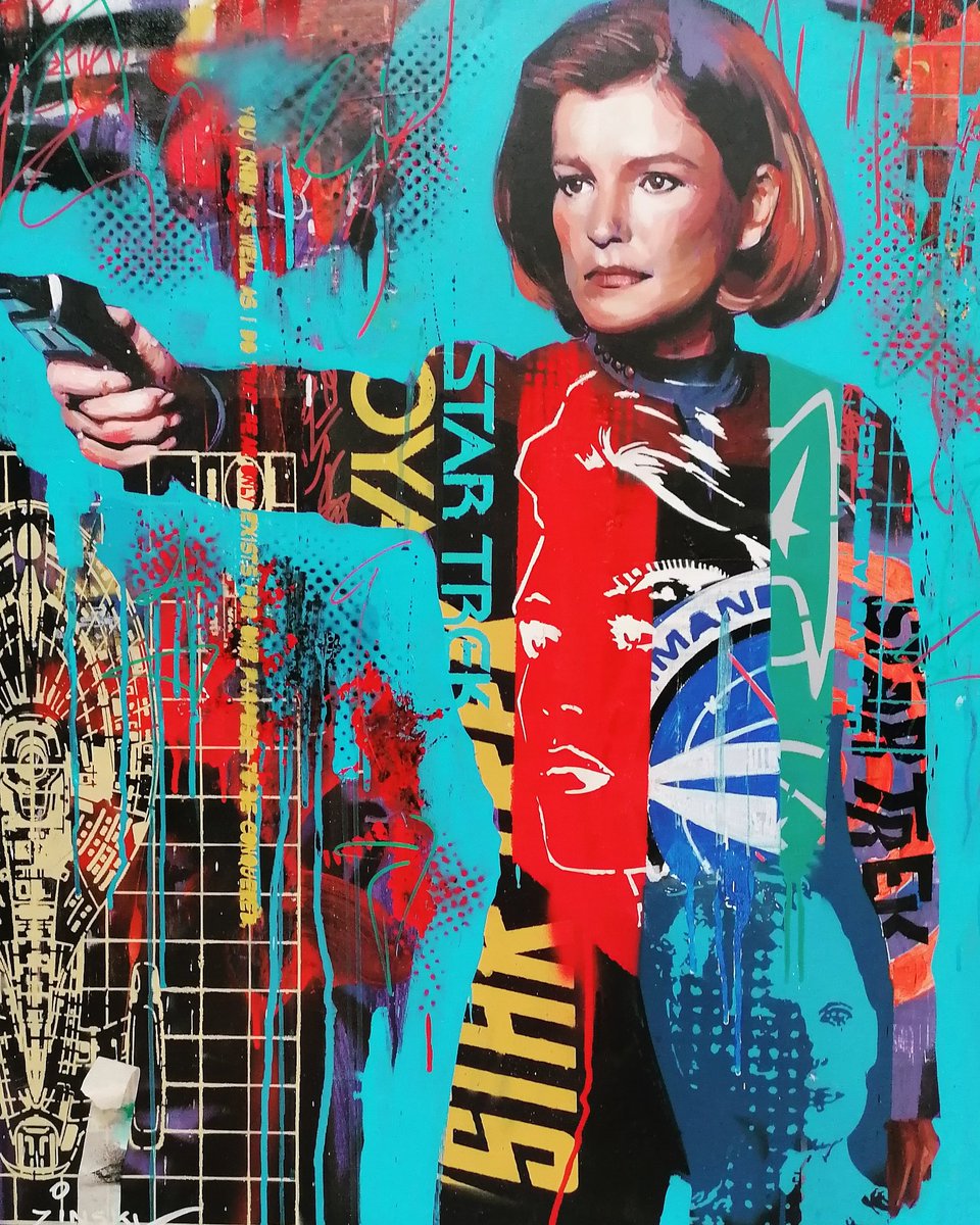 Star Trek Voyager, recent commission

@wwgalleries
<a href="/CFAGalleries/">Clarendon Fine Art</a>

<a href="/startrek/">Star Trek</a> #captainjaneway #popart #streetart #urbanart #portraitpainting #modernart #contemporarypainting #scifiartwork