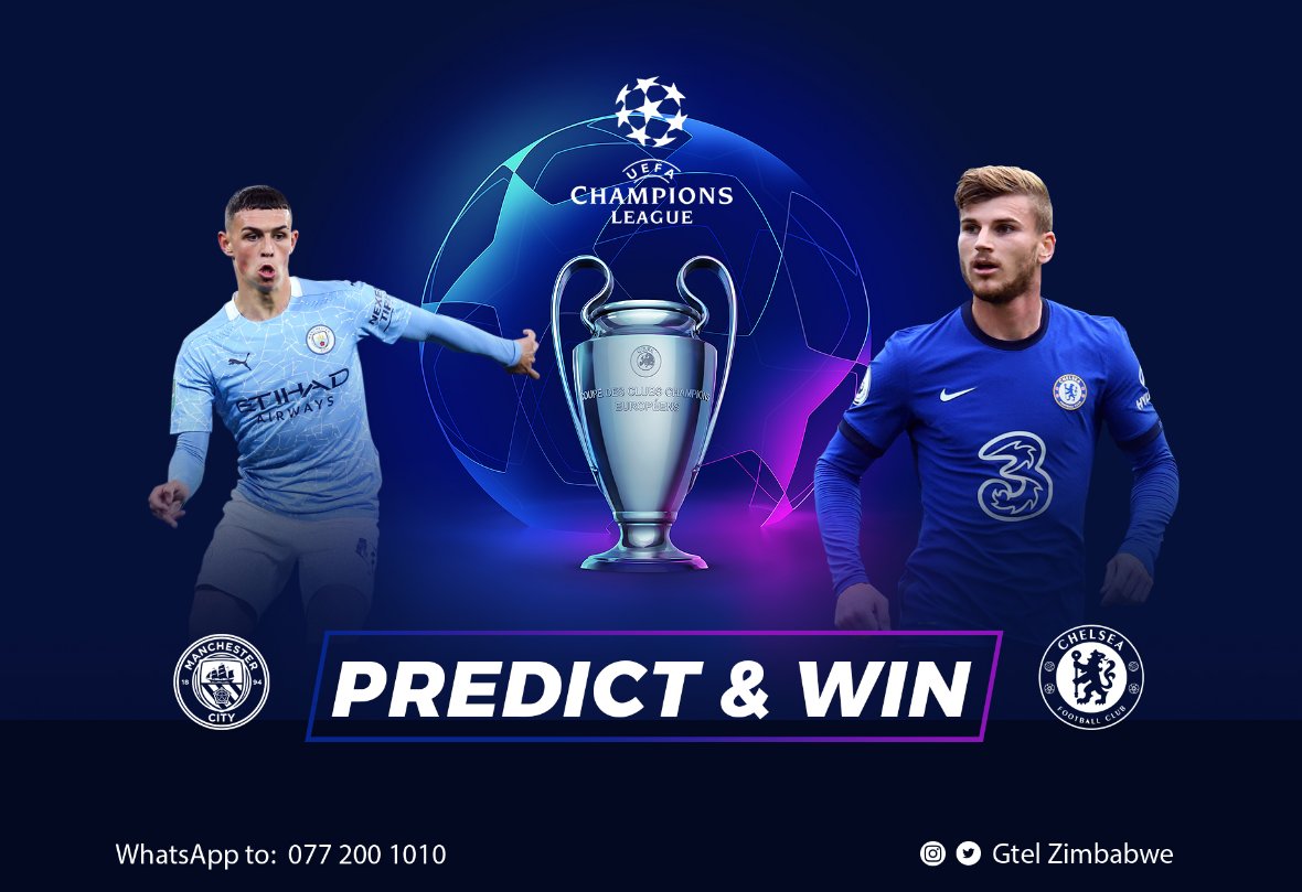 Manchester City vs Chelsea  
Predict Correctly and stand a chance to WIN a Gtel Hamper!
1. Follow the Gtel Zim page
2. Retweet and tag a friend.
3. Love and comment with your score prediction. Qualifying entries should be posted by 1800hrs ( 29 May 2021)
Let the games begin!