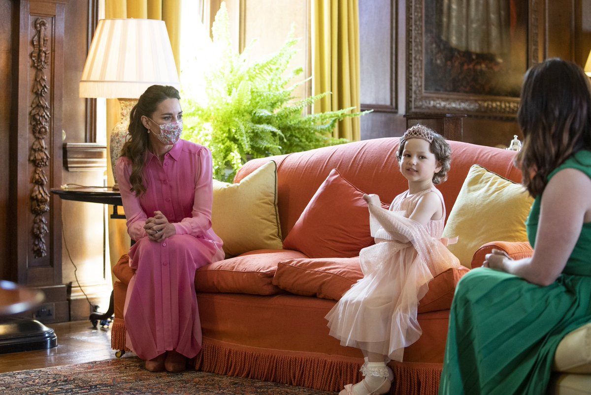 NEW: Today Mila Sneddon, the 5-year old girl who featured in the Hold Still book finally got to meet her Princess in real-life!

The Duchess of Cambridge stuck to her promise and wore a pink dress for their meeting! What a wonderful engagement! #DuchessofCambridge #milasneddon