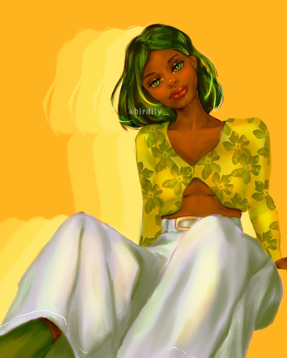justbirdily's tweet photo. For an Instagram #DTIYS💚

#green #ootd #procreate https://t.co/QKaetMVNnn