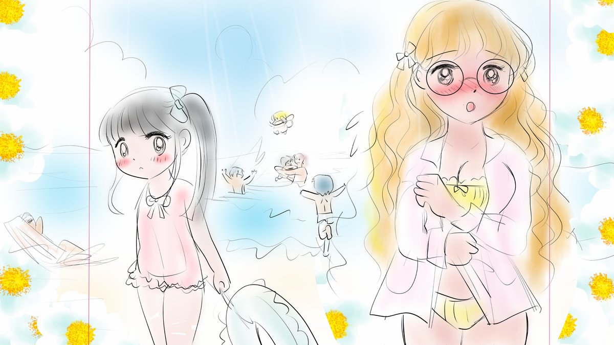 昨日描いた絵です(*'Д`)
恋の魔法とおまじないラフ、イラストACさん素材ちびモブ会社員、恋まほカレンダー7月分ラフ、新親父猫とうさぎアザラシペン入れ2ページ目 