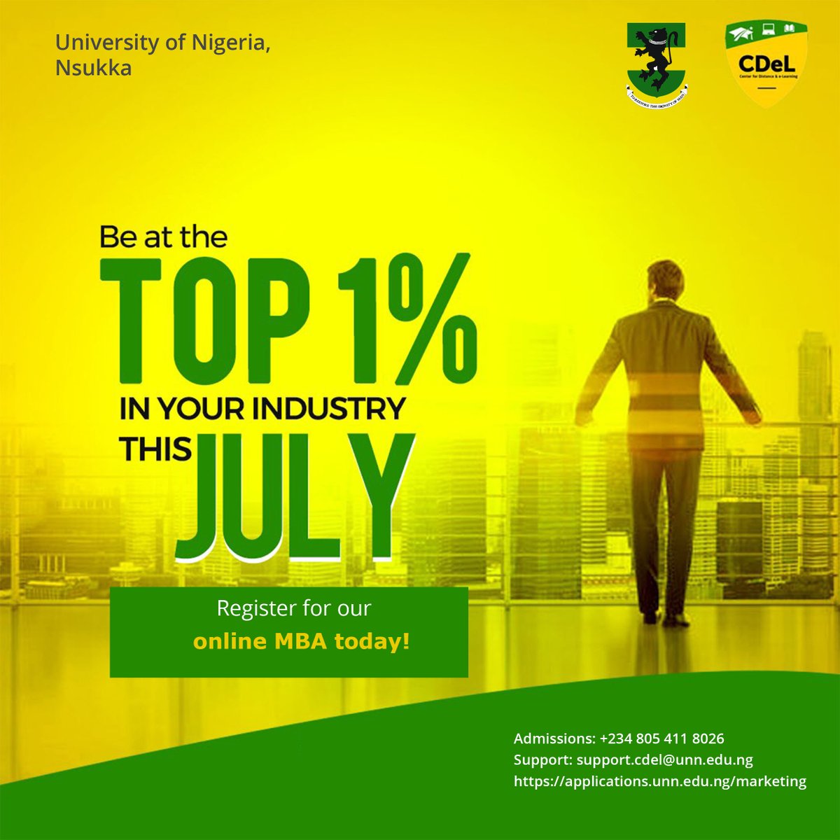 unncdel's tweet photo. Give yourself an edge with an Online MBA at UNN - University of Nigeria Nsukka.

Visit https://t.co/RELgJEfAGE now to find out more! 

#UNNCDEL #OnlineMBA https://t.co/o4AkAuRWqW