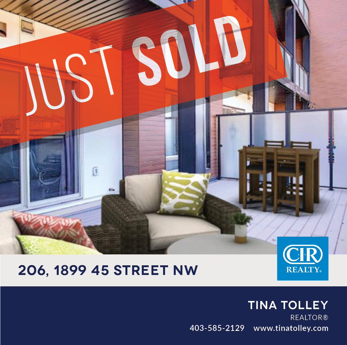 tolleytina's tweet photo. Sold - Sold - Sold! So incredibly happy for my sellers. Thank you for trusting me again, I’m so grateful and appreciate your continued support. 
💗
#soldyyc #calgarycondos #onetaketolley https://t.co/M8N1xsc3Ye