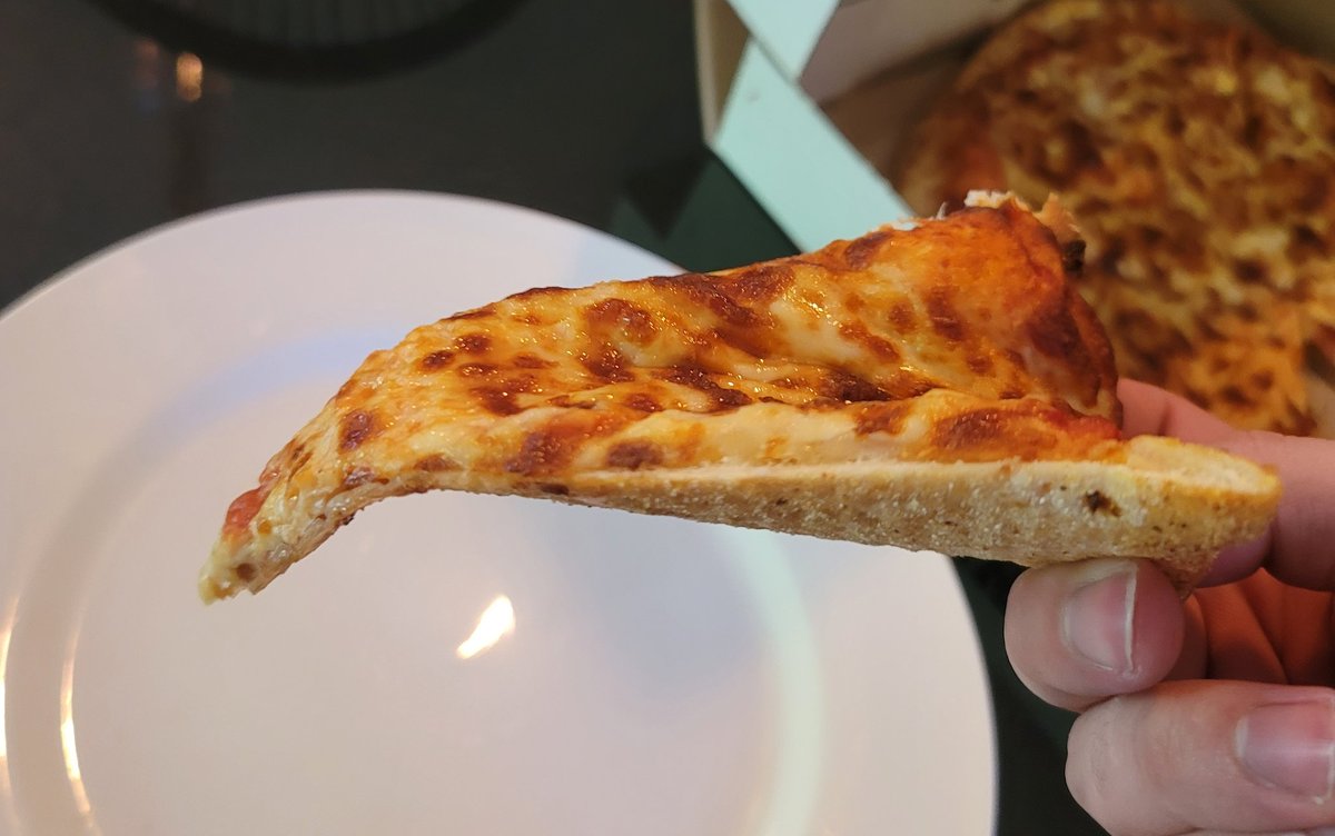 Todays pick:  Pizza Roma

Score: 7.2

Pretty solid pizza, the cheese was just greasy enough to make me sweat after I ate, but not enough to drip off the pie.

Dough was a little dry and firm, worked out the ol jaw muscles, not my favorite

Sauce? Killer

Price, very cheap 👌👌