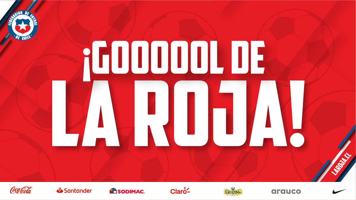 LaRoja's tweet photo. ⏱ 36. ¡Y cayó el de #LaRoja!

Jugada de laboratorio que parte con @CharlesAranguiz, habilitación de @MedelPitbull y @Alexis_Sanchez marca el empate.

🇦🇷 1-1 🇨🇱
#VamosChile #VamosLaRoja https://t.co/Sn6f9YpRrf