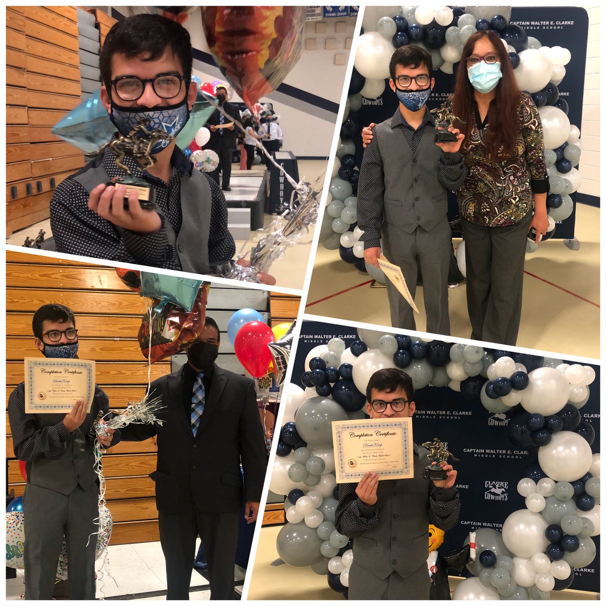 This Child O’mine received the “distinguished Cowboy” award.  Thank you Mrs. García and CMS! AHS Bound! #blessed #proudmama <a href="/ngarci30/">Narcisa Dolores Garcia_CMS</a> @WClarke_MS