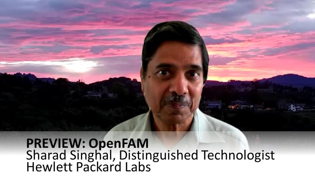 Somedummytest's tweet photo. In next week's @HPE_labs podcast, @dejanm hosts Sharad Singhal, Distinguished Technologist at @HPE. Tune in to hear Sharad explain Fabric Attached Memory (FAM) and scalable OpenFAM interfaces. #FabricAttachedMemory #HPC 
 
Watch the trailer now! https://t.co/mu7hDMcy1h https://t.co/8wqma6BXeS