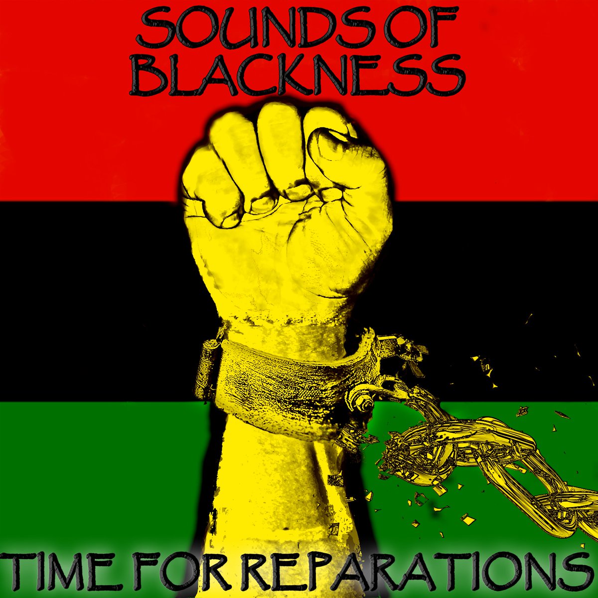 We are excited to announce the anticipated release of our new single “Time for Reparations”. Lyrics Video premieres on 6/6 7pm CST! Set reminder now via soundsofblackness.org 
Cover Art By <a href="/RodneyFair/">Rodney Patrick Fair</a> #Reparations  #thesoundsofblackness <a href="/gdennismusic/">Gary Dennis Hines</a> <a href="/billboard/">billboard</a> <a href="/JamAndLewis/">Jimmy Jam & Terry Lewis</a>