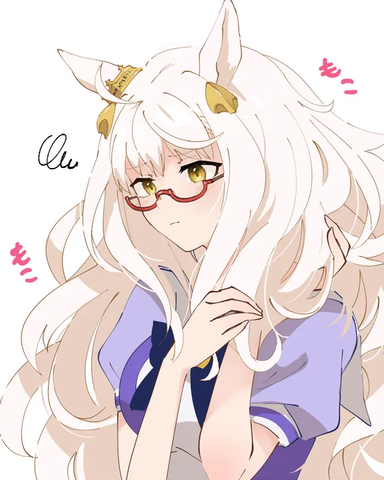 毎朝大変そうだね #ウマ娘 #ビワハヤヒデ 