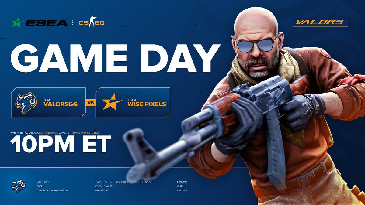 SkriptGG's tweet photo. 🔥GAMEDAY ALERT🔥
🆚#WisePixels
🌍de_inferno
Trying to go 7W-3L in open today!🤞
No stream tonight, we will keep everyone updated after the game! 👀
#HonorOurValors https://t.co/Wxd6DzecsJ