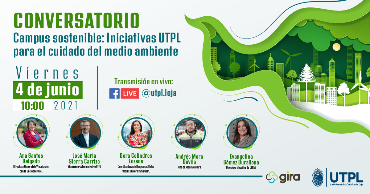 utpl's tweet photo. 🌱Conmemoramos el #DíaDelMedioAmbiente compartiendo contigo iniciativas de @utpl para concientizar sobre el impacto de nuestra huella ecológica y convertirnos en un campus más #sostenible con la implementación de un punto @GiraReciclaEC.
4/junio | 10:00
▶️ https://t.co/CXeK8eWEll https://t.co/sDkIB1S7jN