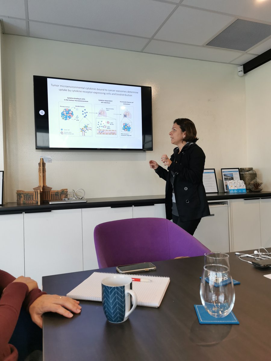 Yesterday was our yearly off-site lab retreat ! A great day with the team sharing what we have achieved, are doing, &amp; will be striving for. A day of goal-setting &amp; strategic planning for the year ahead! 
📸: Post-doc Dr. Lima sharing with us a snippet from her latest publication