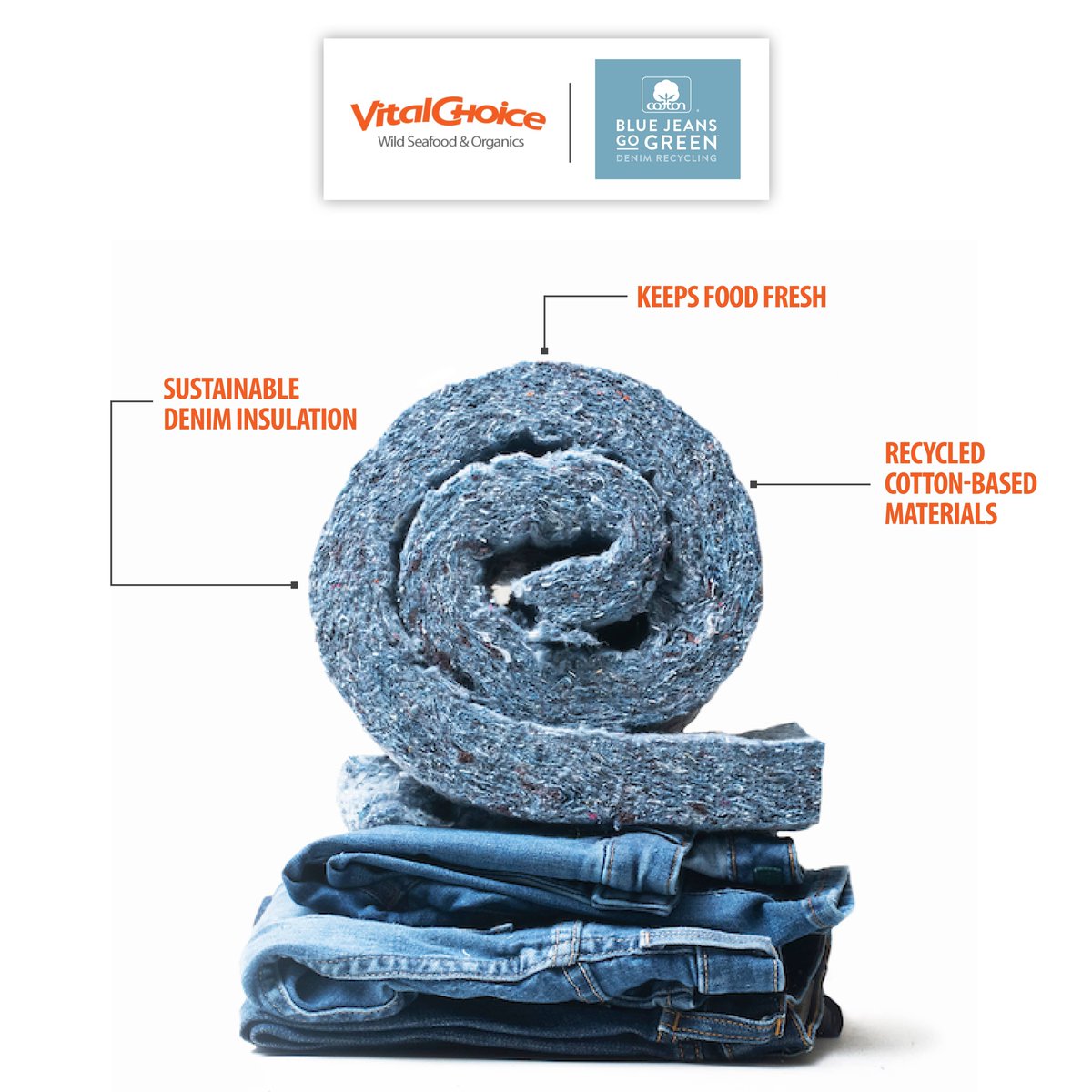 vitalchoice's tweet photo. Are you ready for our newest collab? We’re joining Cotton’s @BlueJeansGoGreen recycling program to insulate our cardboard boxes with recycled denim cotton insulation. This offers amazing thermal protection with a minimal environmental impact! #GoodinDenim
https://t.co/FLn3OblaZ0 https://t.co/mdp5CZOjWq