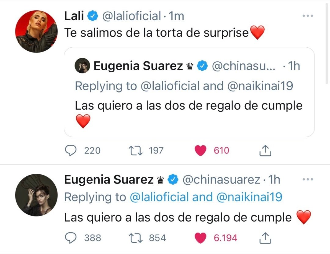 tuittajulia_'s tweet photo. E essa interação aqui, q saudade q eu tava delas 🥺❤️ #laleuge https://t.co/87Z9BSr6Vw