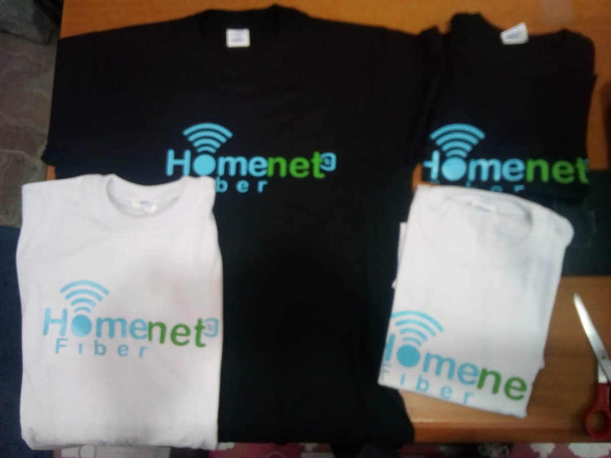 T-shirt printing is part of us asante sana Homenet Fibre