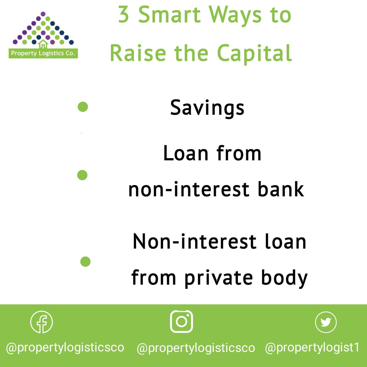 PropertyLogist1's tweet photo. Dear friend,

#capital shouldn't stop you from investing. We'll always be there for you

At property Logistics Co, we guide intending investors in making satisfying, relative and, secure #RealEstate investments. 

For more information, visit our website: https://t.co/TVo2B0tFwT https://t.co/p8Jjy3tQJA