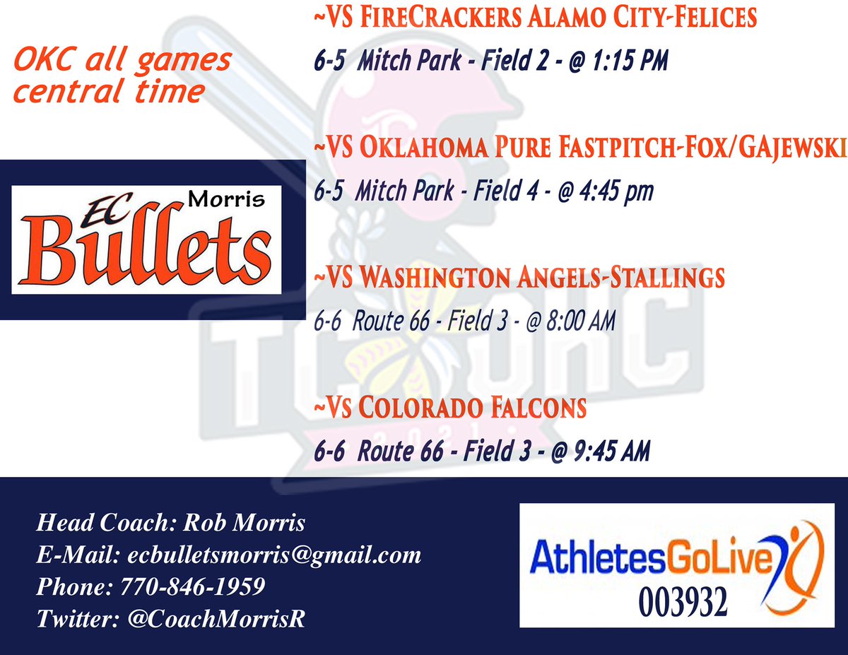 OKC here we come! Check us out on AGL! @triplecrownokc <a href="/triplecrownspts/">Triple Crown Sports</a> <a href="/AthletesGoLive/">AthletesGoLive</a>