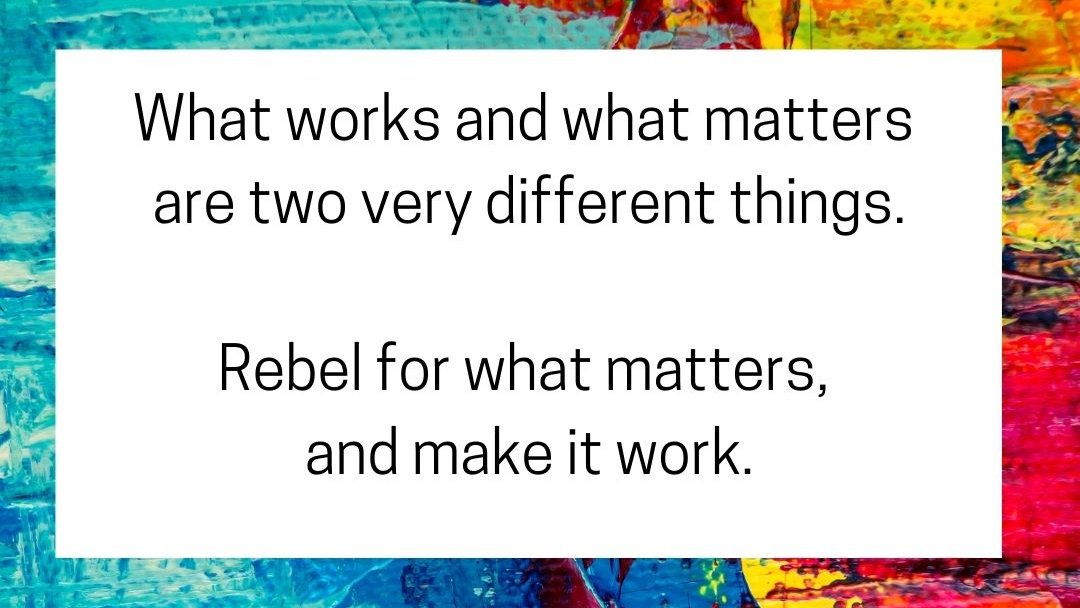 rebelsatwork's tweet photo. Rebel for what matters. https://t.co/k5p6wGQylW