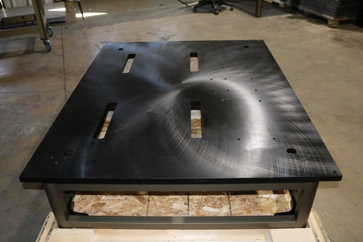 ControlledDyna1's tweet image. Here are machine bases ready to be sent out! Key components of our product is a mechanical locking system, vibration friendly, and custom made for customers specification!
#machinebase #aluminum #simpledesign #engineering #casters #strength #controlleddynamics #durable #longevity